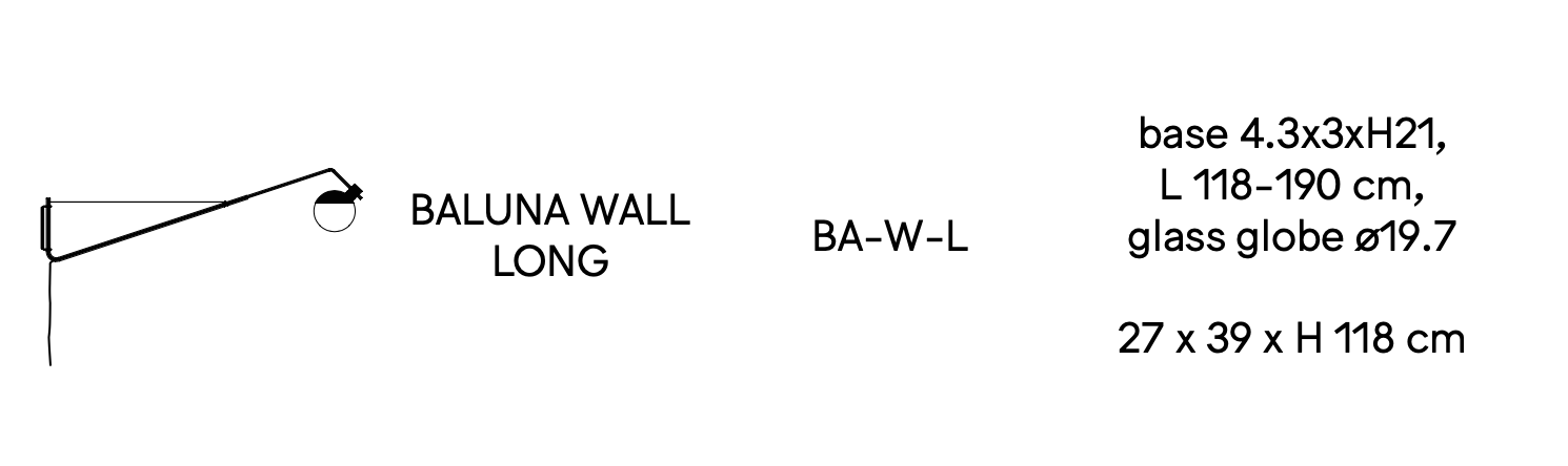 BALUNA | Grupa lampada a muro